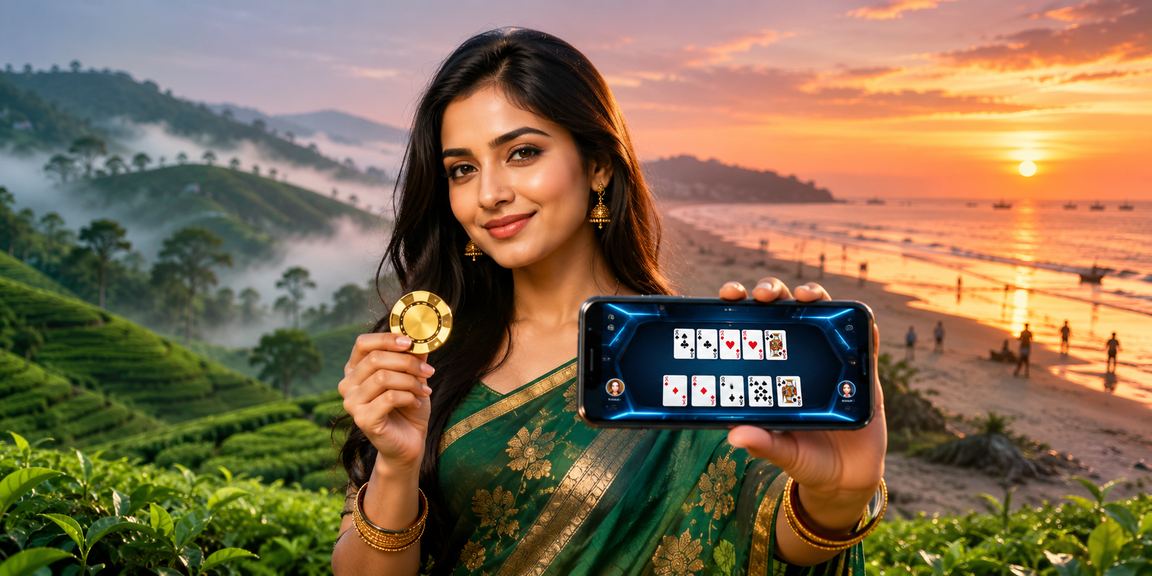 চট্টগ্রামের চা বাগানের পরিবেশে রামি কার্ড গেমের দৃশ্য